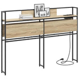 Storage Headboard with Shelf Sonoma oak 120 cm Engineered wood 859631