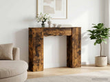 Fireplace Surround Smoked Oak 102 x 20 x 102 cm Engineered Wood 8006638