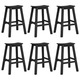 Garden Bar Set 6 pcs Black HDPE 3335808
