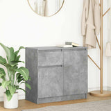 Sideboard with Drawer Concrete Grey 71x35x65 cm Engineered Wood 861601