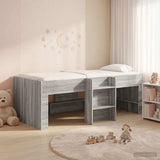 Kids'High Bed Frame 2 pcs Grey Sonoma 90 x 200 cm 3422560