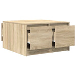 ZNTS Coffee Table with Drawers Sonoma Oak 70.5x70x40 cm 3328410