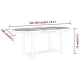 Garden Dining Set Reddish-brown Solid eucalyptus wood Medium 3087336