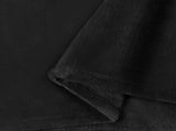 Throw Blankets 6 pcs Black 240 x 270 cm Fleece 42016812