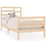 Bed Frame without Mattress Solid Wood 90x190 cm Single 3105825