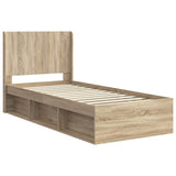Bed Frame with Storage and Headboard Sonoma Oak 100 x 200 cm 3413887