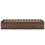Bed Frame without Mattress Brown Oak 90x190 cm 3281069