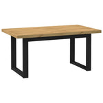 ZNTS Dining Table NOAIN U-Shaped Legs 160x90x75 cm Solid Wood Pine 4100044