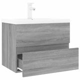 Sink Cabinet with Built-in Basin Grey Sonoma Engineered Wood 3152871