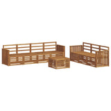 Sofa Sets 8 pcs Natural Solid Acacia Wood 3374484