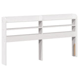 Bed Frame without Mattress White 135x190 cm Double Solid Wood Pine 3306943