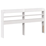 ZNTS Bed Frame with Headboard without Mattress White 140x190 cm 3306729