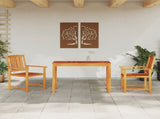 Garden Dining Set 3 pcs Brown Solid Acacia Wood 3375675