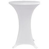 Standing Table Cover 70 cm White Stretch 4 pcs 279069