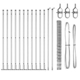 Welded Wire Fence with Concrete Base 25 x 1.6 m 3351527