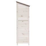 Garden Shed with Roof White 59 x 56 x 176 cm Solid Fir Wood 42033461