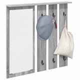 Wall-Mounted Coat Rack with Shelf Grey sonoma 84 x 10 x 80 cm 874496