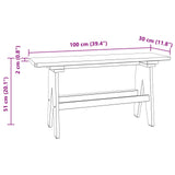 Bench Natural 100 x 30 x 51 cm Solid Reclaim wood 42012362