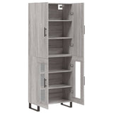Highboard Grey Sonoma 69.5x34x180 cm Engineered Wood 3195761