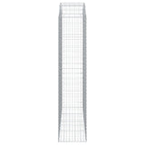 Arched Gabion Basket 200x50x220/240 cm Galvanised Iron 153481