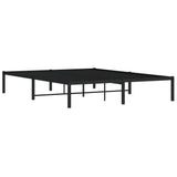 Metal Bed Frame without Mattress Black 150x200cm 373657