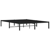 Metal Bed Frame without Mattress Black 160x200cm 373658