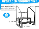 RV Step Stool, 2 Step Ladder, Hot Tub Steps with 2 Handrails, Heavy Duty Ladder Shelf Bookcase, 5th 98745612