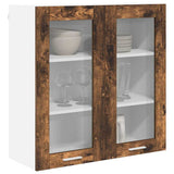 Hanging Cabinet Smoked Oak 80 x 31 x 80 cm Engineered Wood 884326