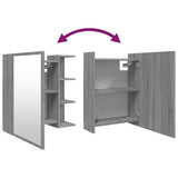 Bathroom Mirror Cabinet Grey Sonoma 62.5x20.5x64 cm Engineered Wood 826352