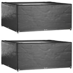Garden Furniture Covers 2 pcs 16 Eyelets 250x250x90 cm Square 3155357