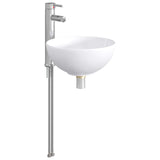 Bathroom Wash Basin Chrome 32 x 32 x 13 cm Metal 890242