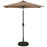 Garden Parasol with LED Lights and Base 230 x 230 cm Polyester 42036250