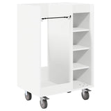 Golf Cabinet with Wheel Plain White 65 x 45 x 98 cm 899447
