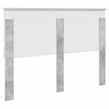 Headboard with Headboard Concrete Grey 140 cm Engineered wood 887762
