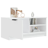 ZNTS TV Cabinet White 80x35x36.5 cm Engineered Wood 811466