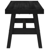 Dining Bench NOAIN 120 x 41 x 45 cm Solid Pine Wood Black 42020926