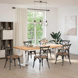 Dining Table Legs T-Shaped 2 pcs White 60x35x cm Steel 4013053