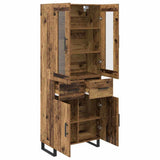 Highboard with Drawer 2 pcs Old Wood Engineered Wood 3415635