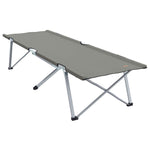 Folding Camping Bed Folding Grey 62 x 194 x 42 cm Oxford fabric 42003119