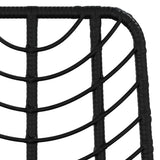 Bar Stools 2 pcs Black 45x56x103,5 cm PE Rattan and Steel 319431