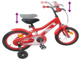 Kids Bike 14 Inches for 3-5 Years Old Red 42009382