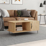 Coffee Table Sonoma Oak 90x50x40 cm Engineered Wood 829487