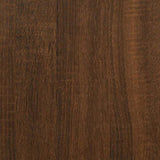 Record Cabinet Brown Oak 85x38x48 cm Engineered Wood 831715