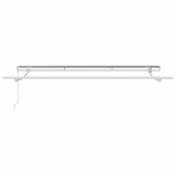 Awning Frame Retractable Manual White 3.5 x 2 m Metal 42002542