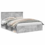 Bed Frame with Headboard Concerte 160 x 200 cm Solid Pine Wood 3410986