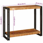 Console Table Brown 90 x 33 x 75 cm Solid rough mango wood 4104736