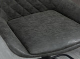 Retro Bar Stools Set of 2, Adjustable Kitchen Stool, Upholstered Bar Chairs with Back, Swivel Seat, T3398P328171