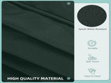 Garden Rattan Sofa Cushion Polyester Cover Replacement Outdoor- No Cushion Included, Dark Grey T3398P314188