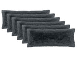 Cushion with Pillow HEERLEN 6 pcs Anthracite PV Fleece 925955