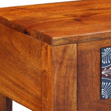 Side Table with Drawer with Storage Brown 40 x 30 x 36 cm 4016511